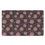 Colorful Swirl Lollipop Pattern Print Polyester Doormat