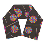 Colorful Swirl Lollipop Pattern Print Scarf