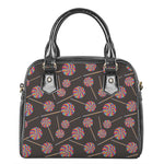 Colorful Swirl Lollipop Pattern Print Shoulder Handbag