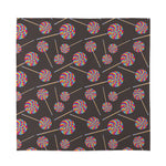 Colorful Swirl Lollipop Pattern Print Silk Bandana