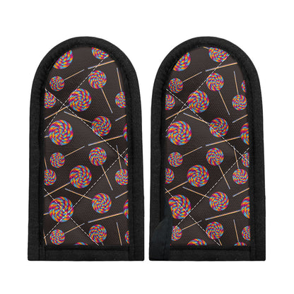 Colorful Swirl Lollipop Pattern Print Skillet Handle Cover