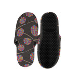 Colorful Swirl Lollipop Pattern Print Slippers