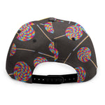 Colorful Swirl Lollipop Pattern Print Snapback Cap