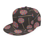 Colorful Swirl Lollipop Pattern Print Snapback Cap