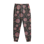 Colorful Swirl Lollipop Pattern Print Sweatpants