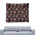 Colorful Swirl Lollipop Pattern Print Tapestry