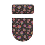 Colorful Swirl Lollipop Pattern Print Toilet Lid And Tank Cover Set