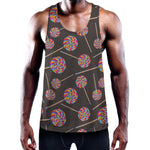 Colorful Swirl Lollipop Pattern Print Training Tank Top