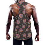 Colorful Swirl Lollipop Pattern Print Training Tank Top