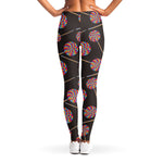Colorful Swirl Lollipop Pattern Print Women's Leggings