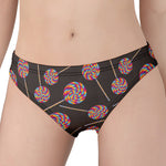 Colorful Swirl Lollipop Pattern Print Women's Panties