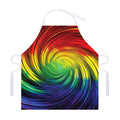Colorful Swirl Print Adjustable Apron