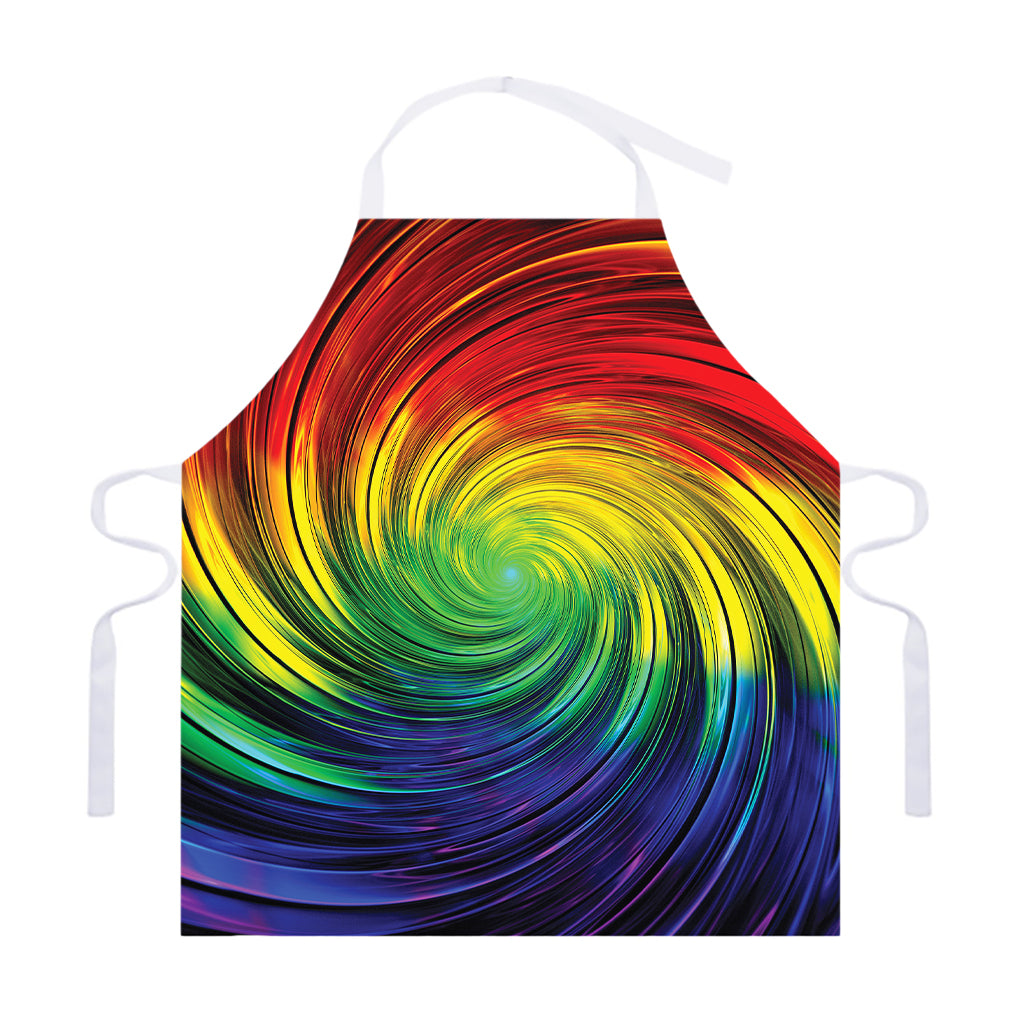 Colorful Swirl Print Adjustable Apron