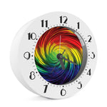Colorful Swirl Print Alarm Clock