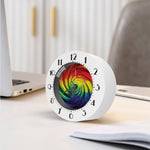 Colorful Swirl Print Alarm Clock