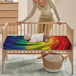 Colorful Swirl Print Baby Crib Sheet