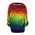 Colorful Swirl Print Baby Seat Cover