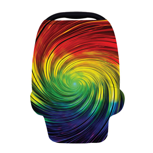Colorful Swirl Print Baby Seat Cover