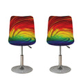 Colorful Swirl Print Bar Stool Covers