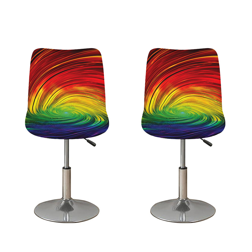 Colorful Swirl Print Bar Stool Covers