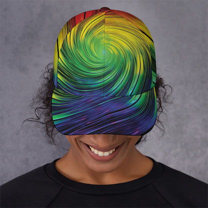Colorful Swirl Print Baseball Cap