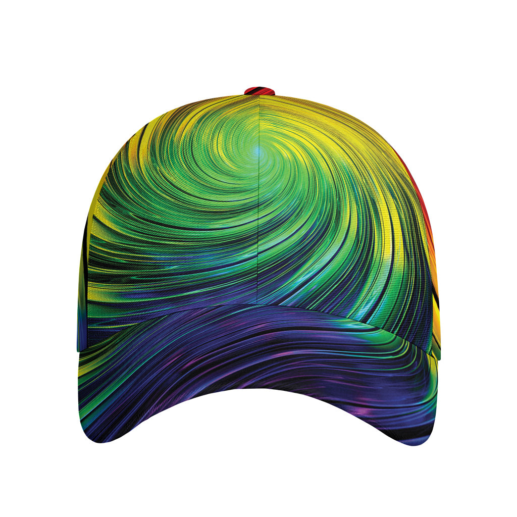 Colorful Swirl Print Baseball Cap