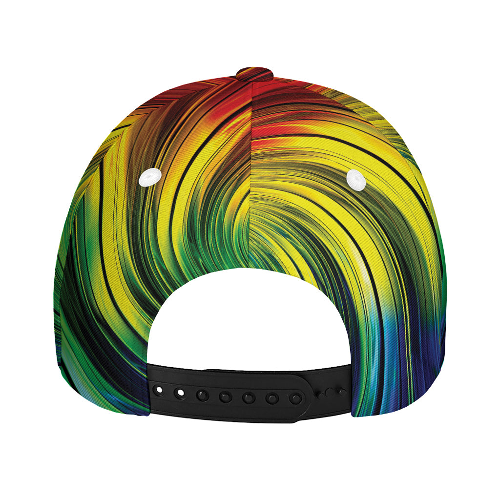 Colorful Swirl Print Baseball Cap
