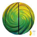 Colorful Swirl Print Basketball