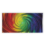 Colorful Swirl Print Beach Towel