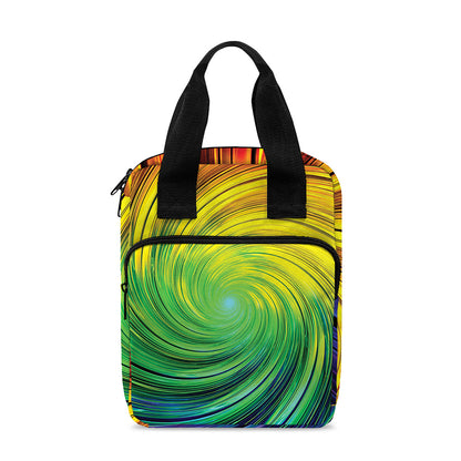Colorful Swirl Print Bible Tote Bag