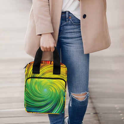 Colorful Swirl Print Bible Tote Bag