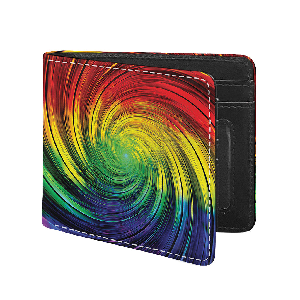 Colorful Swirl Print Bifold Wallet