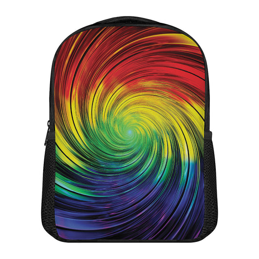 Colorful Swirl Print Casual Backpack