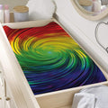 Colorful Swirl Print Changing Pad Cover