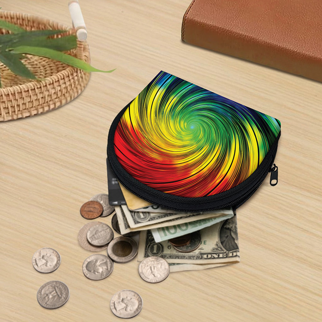 Colorful Swirl Print Coin Purse