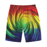 Colorful Swirl Print Cotton Shorts