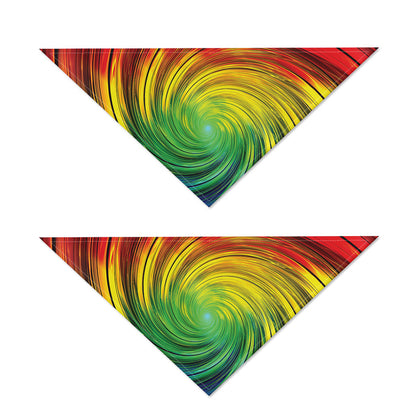 Colorful Swirl Print Dog Bandana