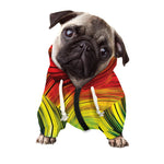 Colorful Swirl Print Dog Zip Up Hoodie