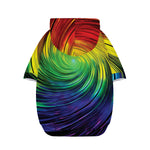 Colorful Swirl Print Dog Zip Up Hoodie