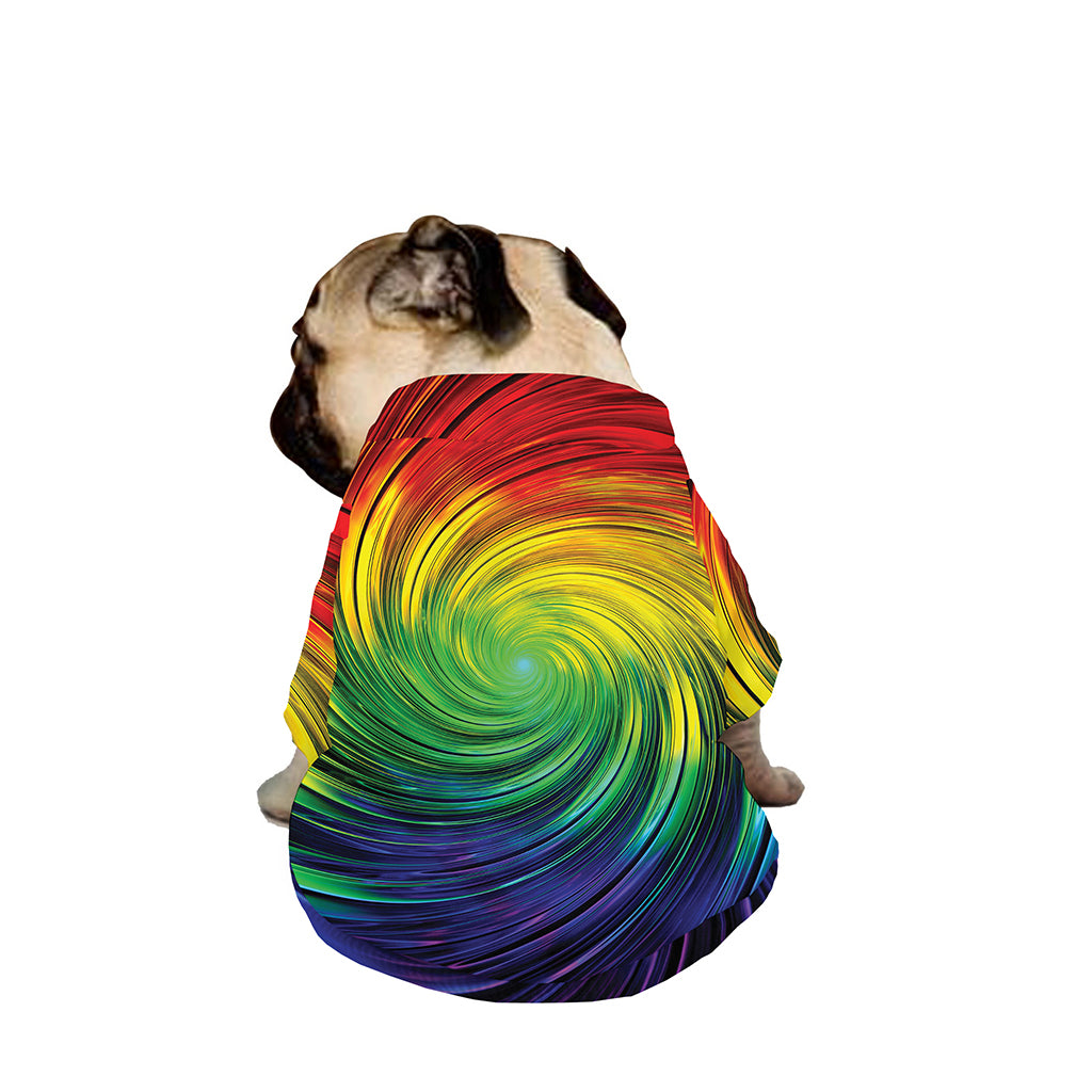Colorful Swirl Print Dog Zip Up Jacket