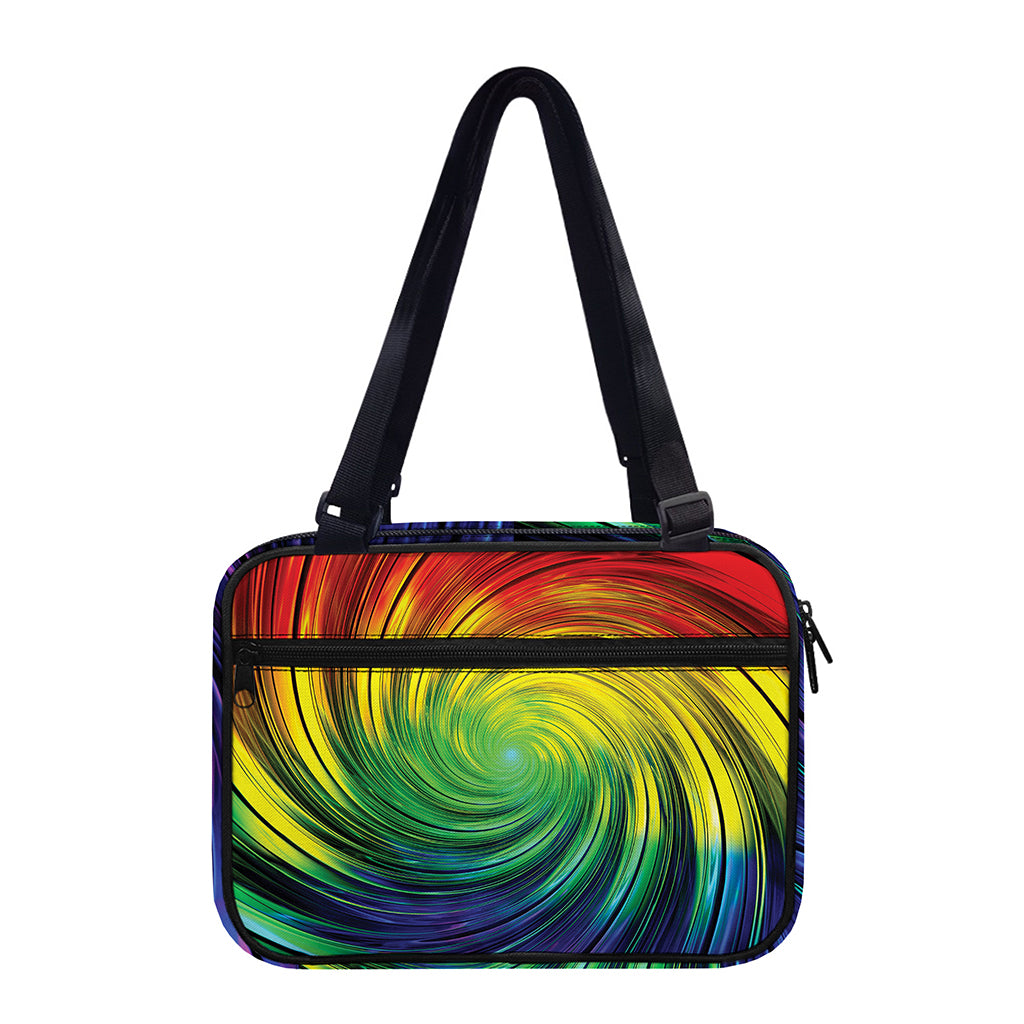 Colorful Swirl Print Double Strap Bible Bag
