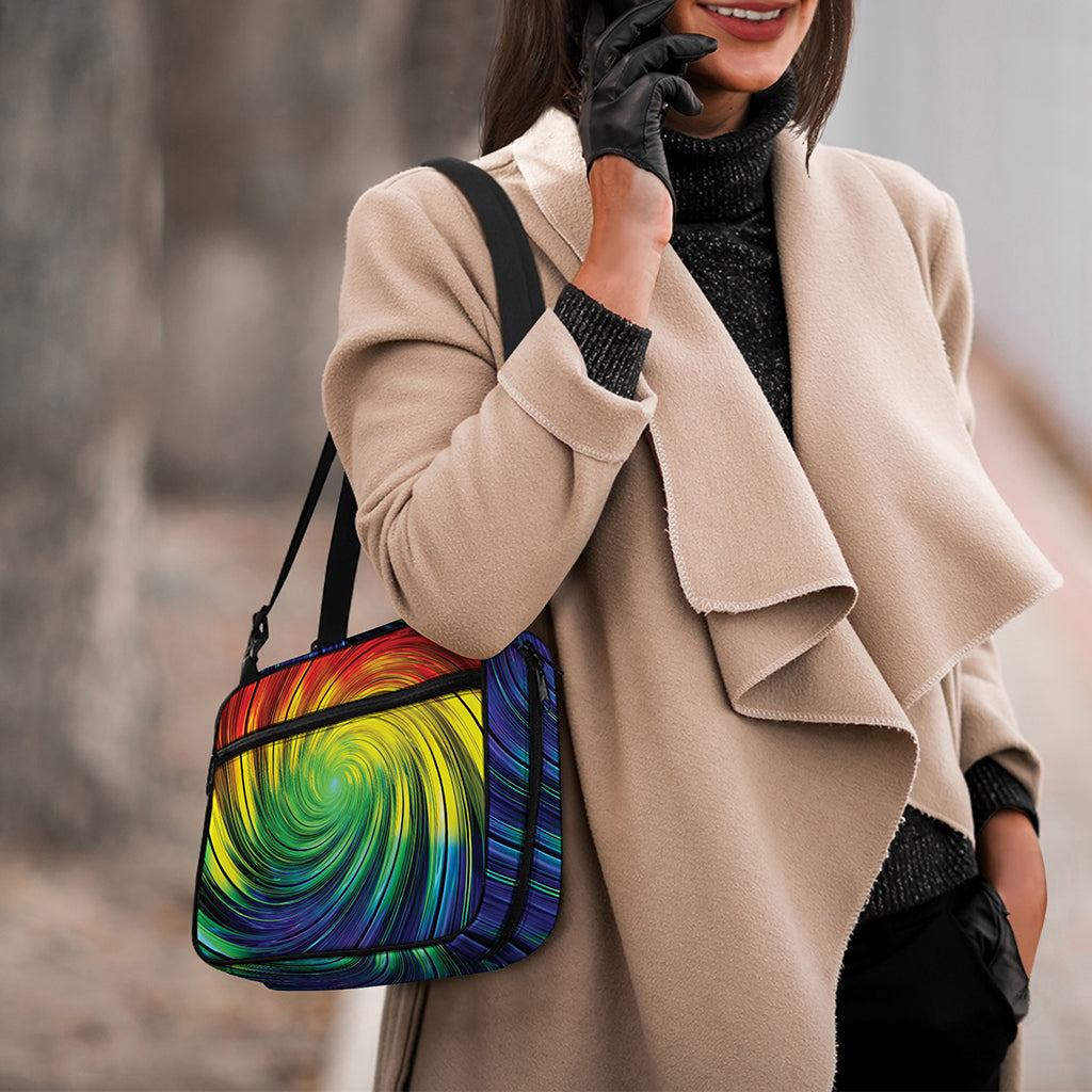 Colorful Swirl Print Double Strap Bible Bag