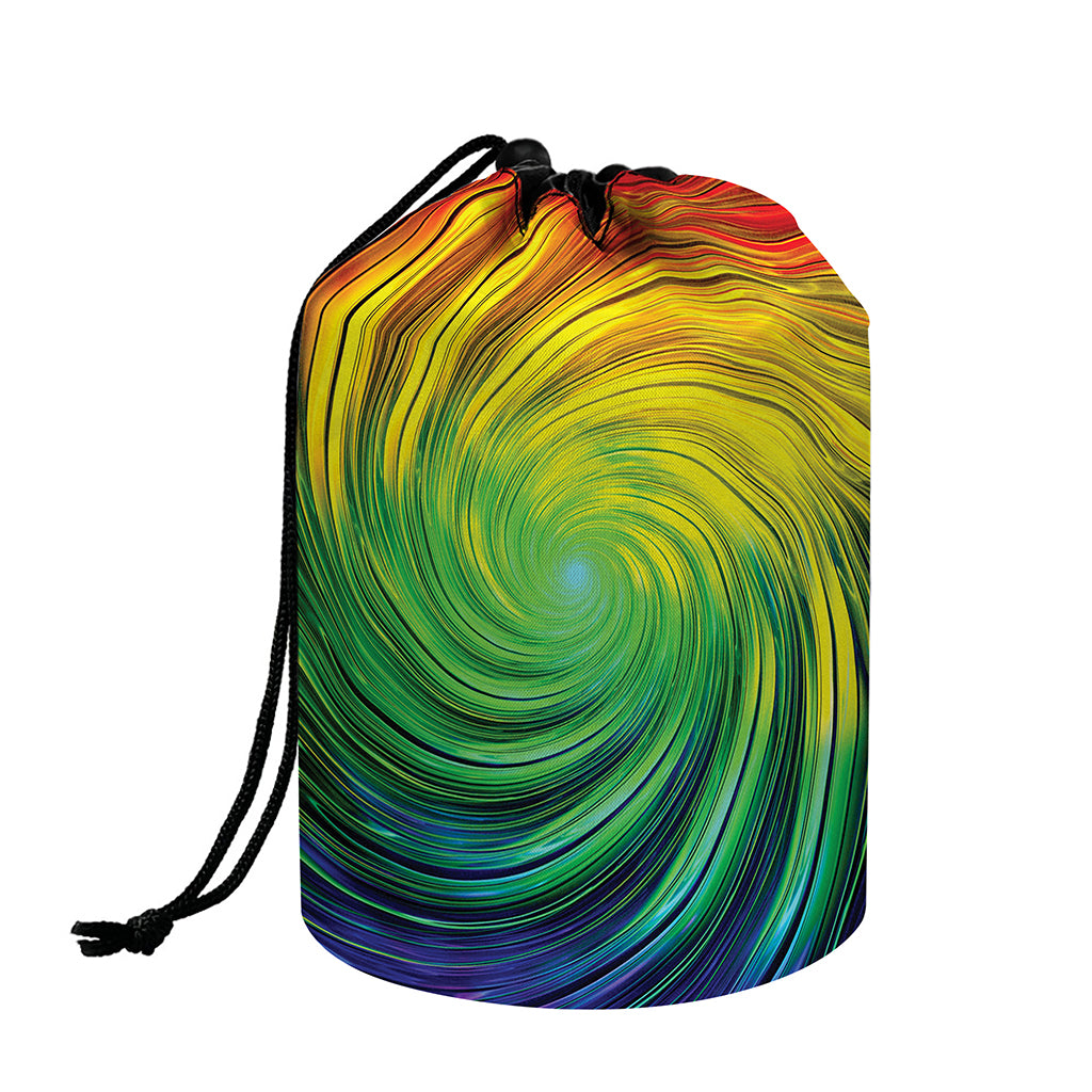 Colorful Swirl Print Drawstring Makeup Bag