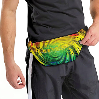 Colorful Swirl Print Fanny Pack