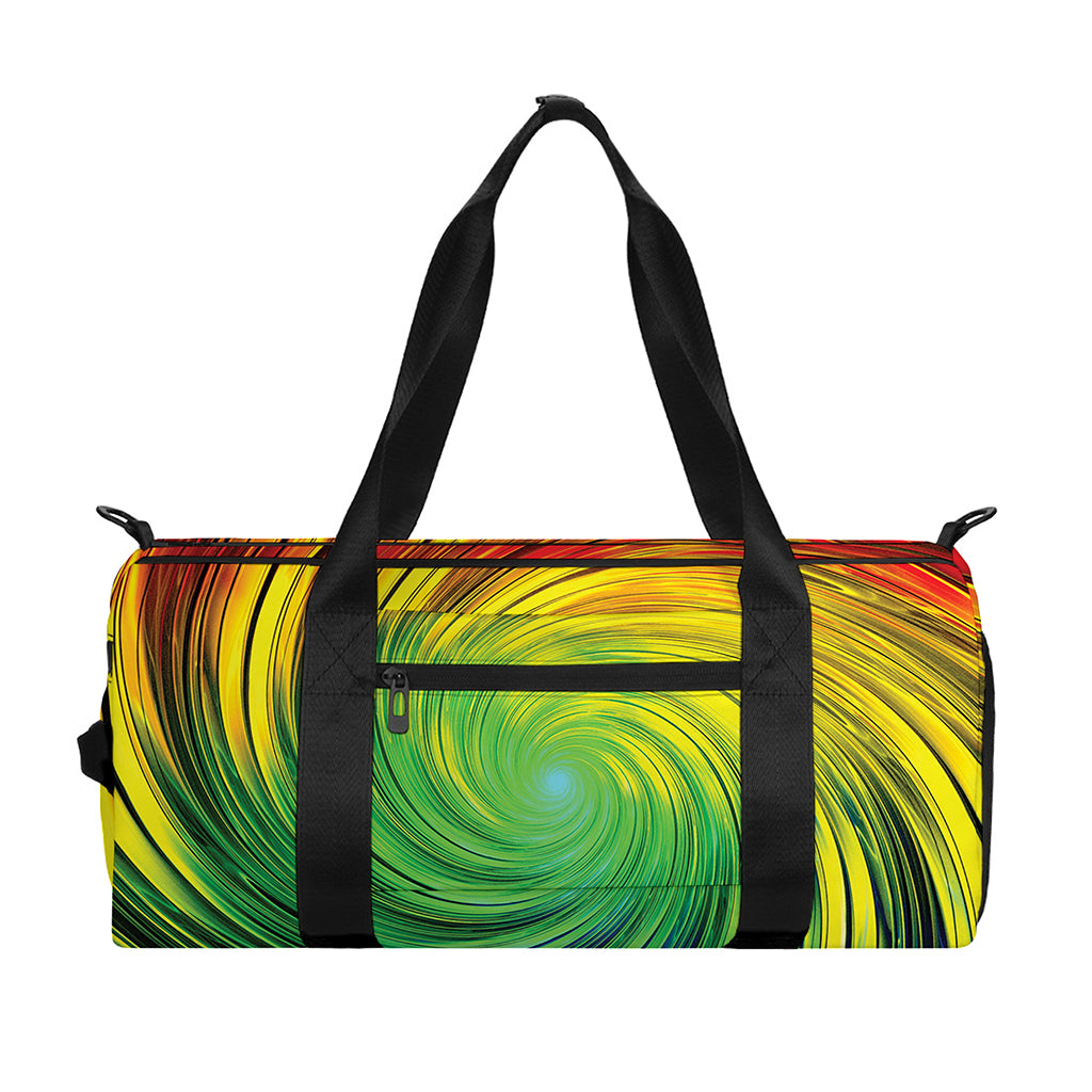 Colorful Swirl Print Gym Bag