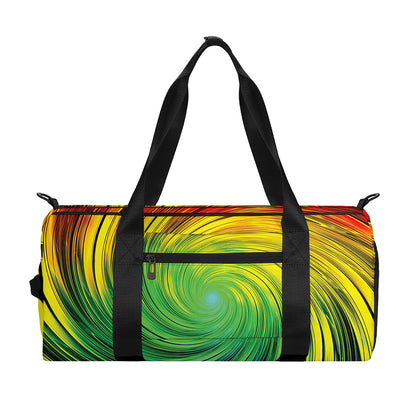 Colorful Swirl Print Gym Bag
