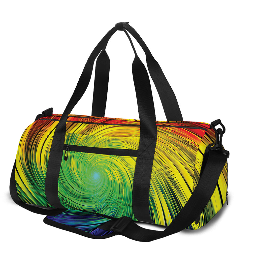 Colorful Swirl Print Gym Bag