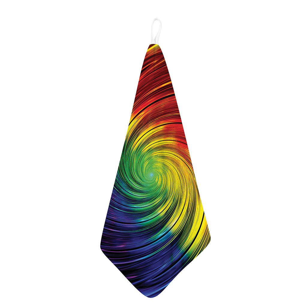 Colorful Swirl Print Hand Towel