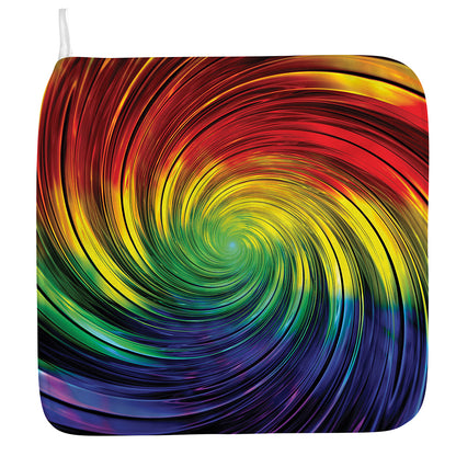 Colorful Swirl Print Hand Towel