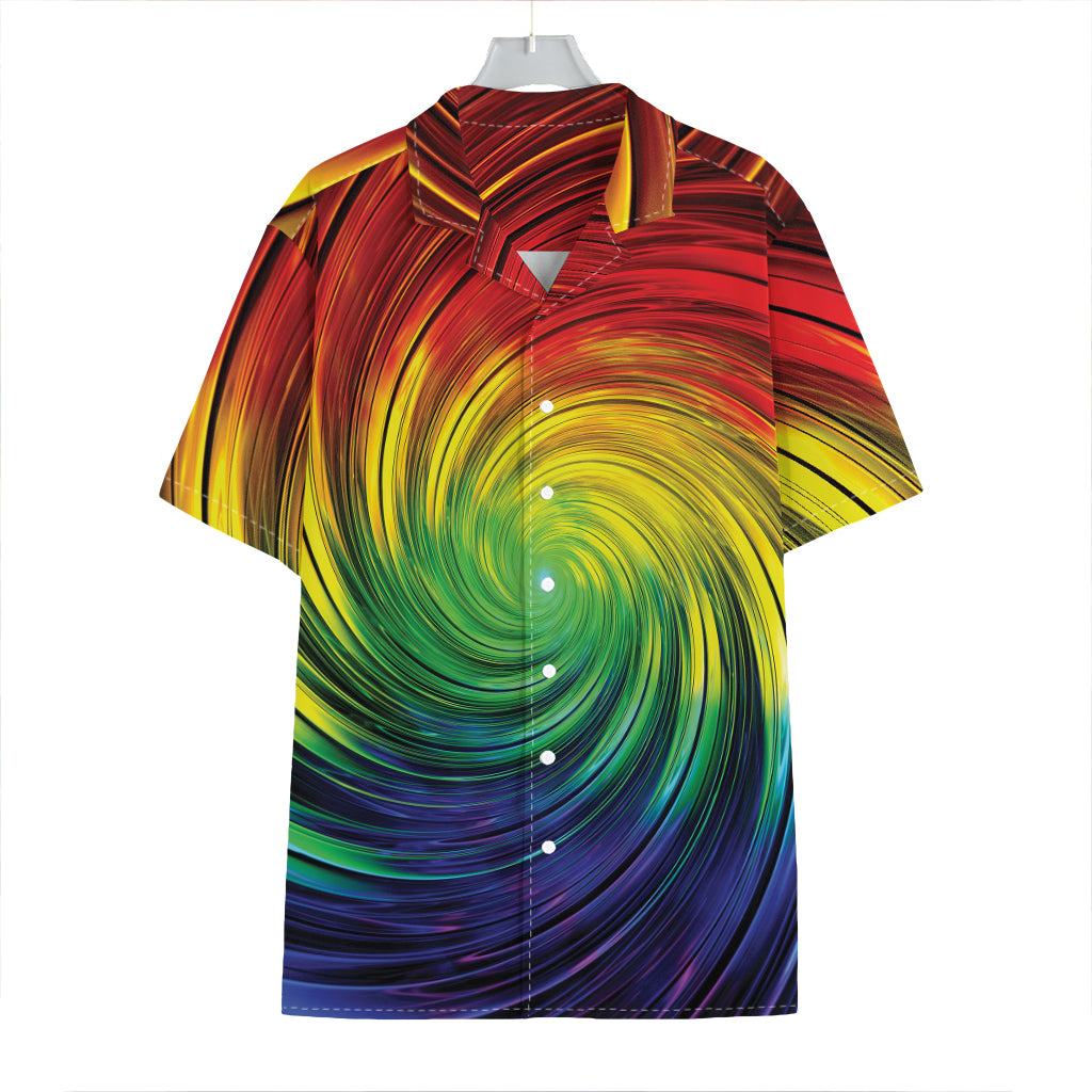 Colorful Swirl Print Hawaiian Shirt